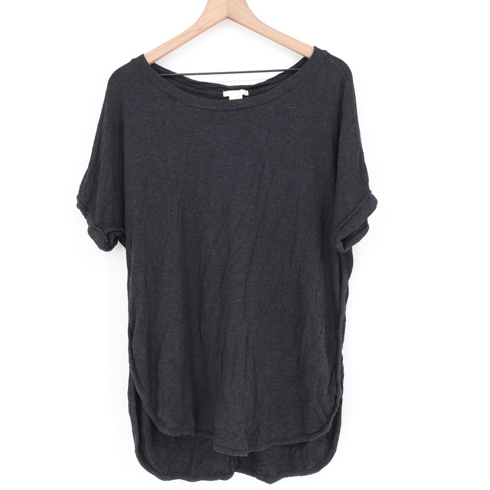 Matty M T-Shirt Womens XXL Charcoal Gray Short Sleeve High-Low Scoop Excellent